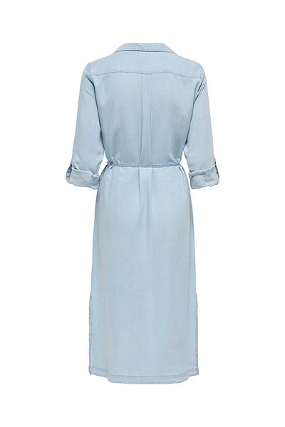 ONLY Rochie cămașă pentru femei albastră ONLY-15337931 ALBASTRU DESCHIS DENIM