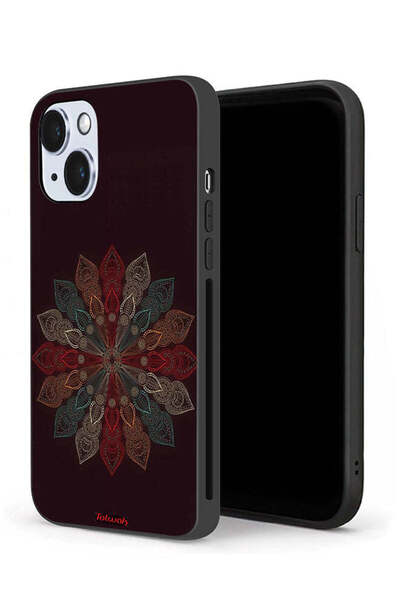 Tolwak غطاء حماية لجهاز آيفون 14 من آبل بنقشة زهرة ماندالا