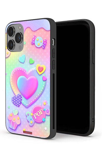 Tolwak غطاء حماية لجهاز Apple iPhone 14 Pro برسومات قلوب البوب