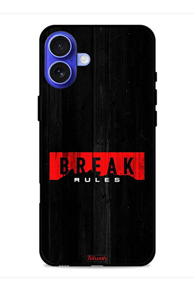 Tolwak غطاء حماية لجهاز Apple iPhone 16 - كسر القواعد