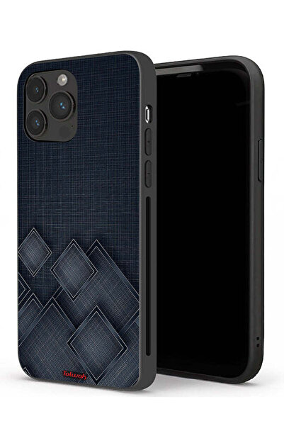Tolwak غطاء حماية لجهاز Apple iPhone 13 Pro Max بنقشة مربعات على القماش