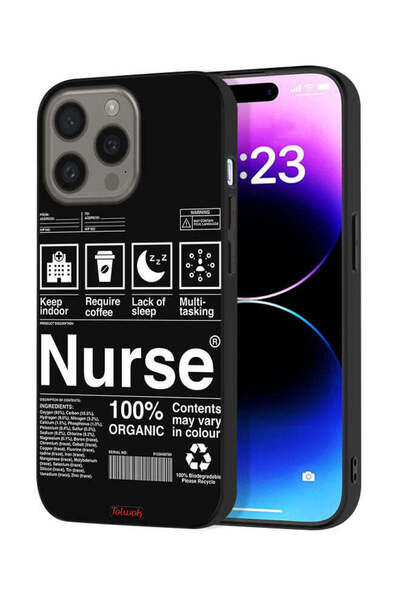 Tolwak غطاء حماية لجهاز Apple iPhone 15 Pro Max ملصق ممرضة