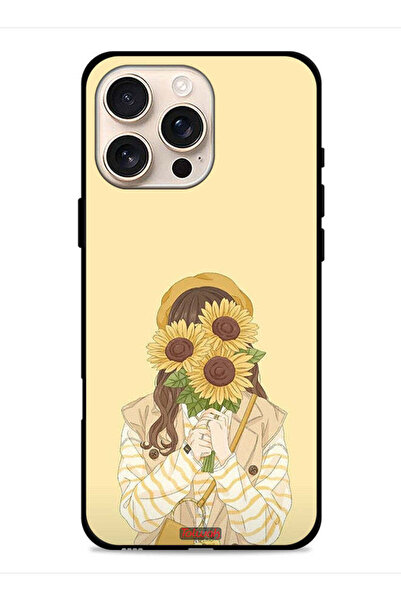 Tolwak غطاء حماية لجهاز Apple iPhone 16 Pro مع غطاء وجه مزين برسومات عباد الشمس