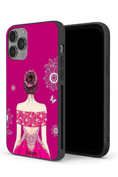 Tolwak جراب حماية لجهاز Apple iPhone 14 Pro Max بتصميم فتاة وزهور