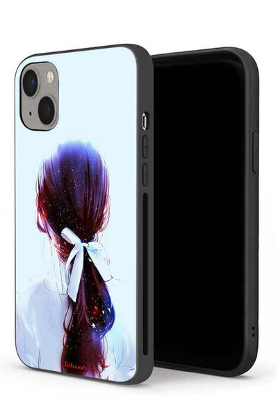 Tolwak جراب حماية لجهاز Apple iPhone 13 mini بتصميم ربطة شعر مع رباط شعر فني ...