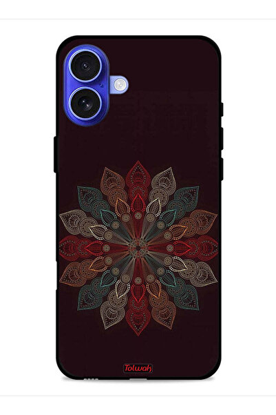 Tolwak غطاء حماية لجهاز آيفون 16 من آبل بتصميم زهرة ماندالا