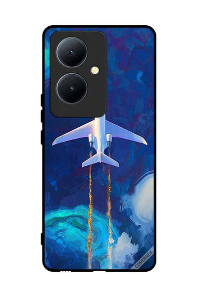 Covernex غطاء حماية لهاتف Vivo Y78+ 5G برسومات طائرة