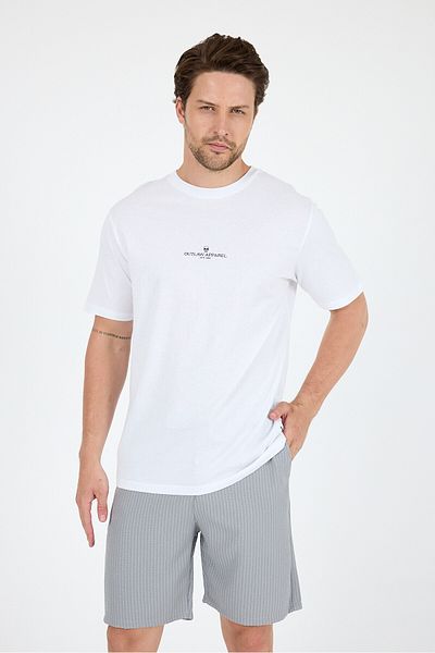 Rodi Outlaw Apparel Printed 100% Cotton Short Sleeve Relaxed Fit Crew Neck Men's T-Shirt 0970