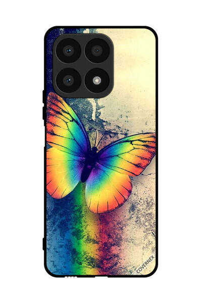 Covernex Protective Case Cover For Honor X8a Vintage Rainbow Butterfly