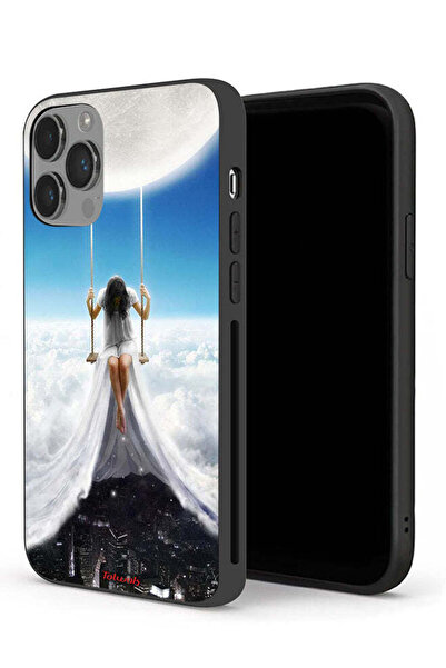 Tolwak جراب حماية لجهاز Apple iPhone 14 Pro Max بتصميم فن مدينة الغيوم القمرية