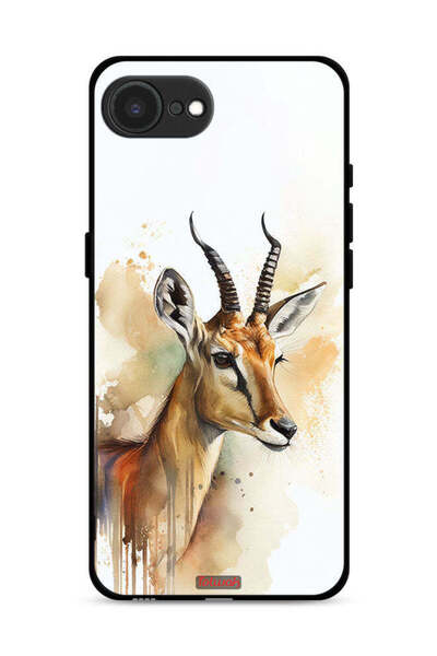 Tolwak غطاء حماية لجهاز Apple iPhone 16e بتصميم فن تجريدي من الغزلان