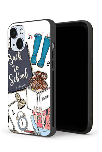 Tolwak جراب حماية لجهاز آيفون 14 من آبل - فتاة تعود إلى المدرسة تقرأ التاريخ
