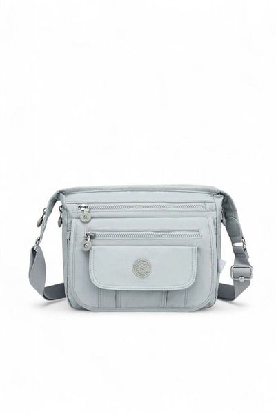 SMART BAGS Geantă de damă Crinkle gri deschis SMB 3005