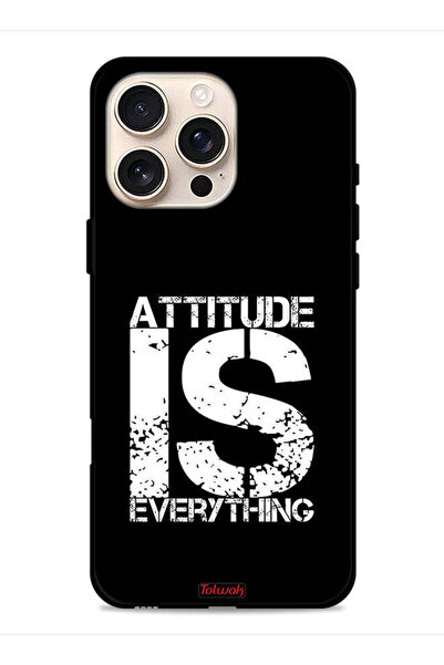 Tolwak غطاء حماية لجهاز Apple iPhone 16 Pro Max - Attitude Is Everything