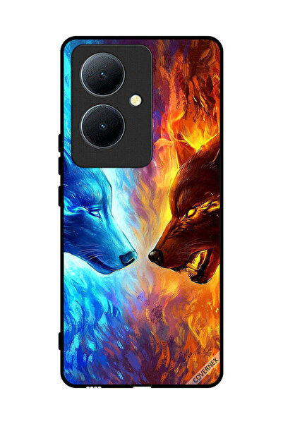 Covernex غطاء حماية لهاتف Vivo Y78 5G، ذئب الماء والنار