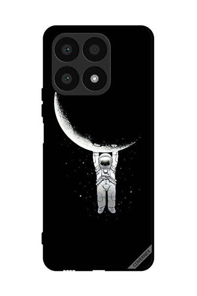 Covernex غطاء حماية لهاتف Honor X8a مطبوع عليه صورة رائد فضاء معلق على القمر