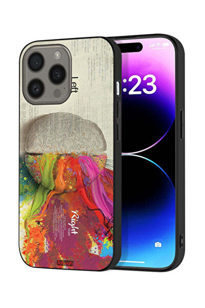 Tolwak غطاء حماية لجهاز Apple iPhone 15 Pro بتصميم تجريدي لعلم الدماغ