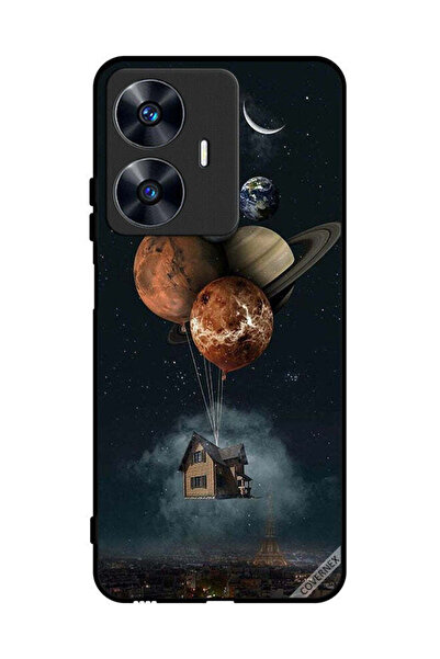 Covernex غطاء حماية لهاتف Realme C55 - Balloon Planets Takes Home