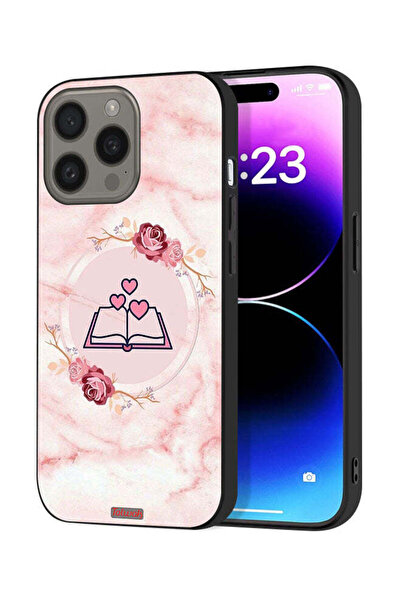 Tolwak غطاء حماية لجهاز Apple iPhone 15 Pro Max بتصميم ثلاثة قلوب على كتاب