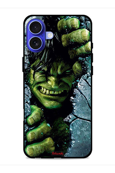 Tolwak غطاء حماية لجهاز آيفون 16 من آبل - هالك المذهل