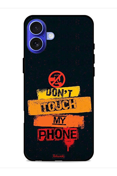 Tolwak غطاء حماية لجهاز Apple iPhone 16 - لا تلمس هاتفي