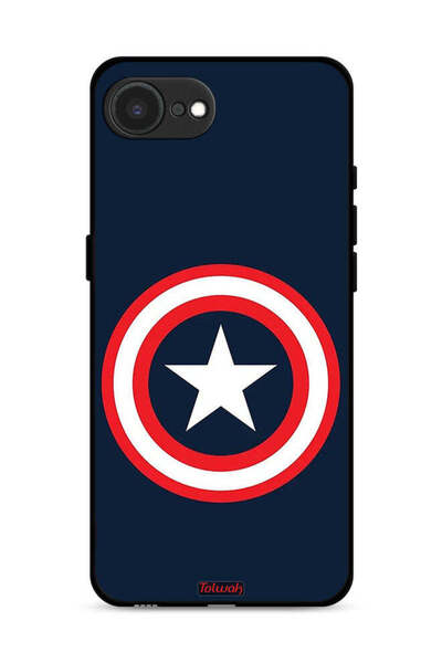 Tolwak غطاء حماية لجهاز Apple iPhone 16e بتصميم كابتن أمريكا