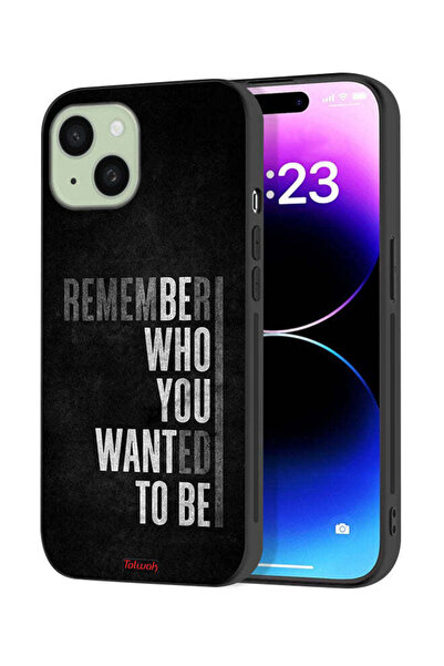 Tolwak غطاء حماية لجهاز Apple iPhone 15 Plus تذكر من أردت أن تكون