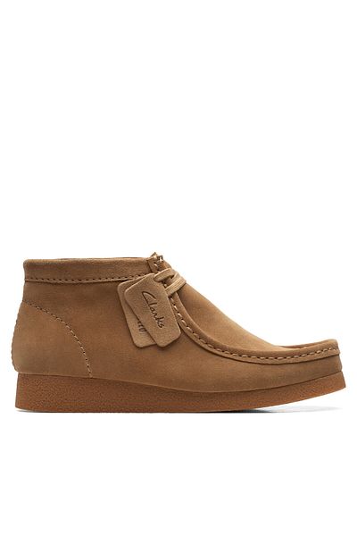CLARKS Men's Boots brown CLARKS-WALLABEEEVO BT DARK SAND SUEDE 26172824