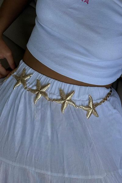 keisy Cureaua cu lanț cu design Starfish