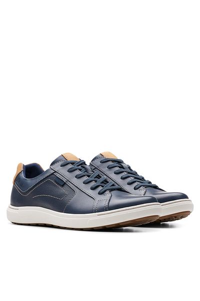 CLARKS Teniși bărbați albaștri CLARKS-26176887 538 PIELE BLEUMARINĂ