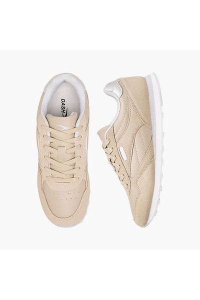 Dash Panelled Sneakers with Lace-Up Closure