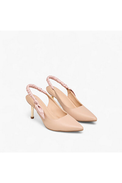 Flora Bella by Shoexpress حذاء فلورا بيلا مفتوح من الخلف بتفاصيل مكشكشة وكعب ...