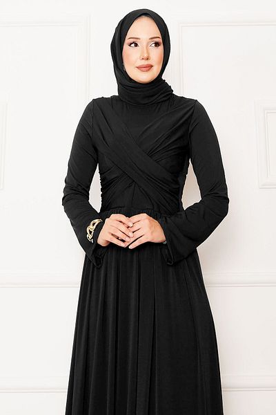 EBRUTESETTÜR Cross Drape Detail Sandy Dress