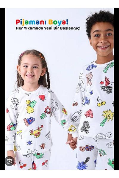 Sude Fun Pyjama Painting with Felt Pen