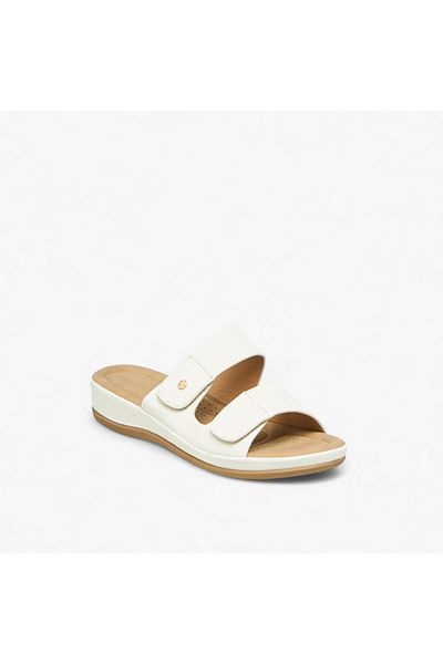 Flora Bella by Shoexpress Flora Bella Textured Slip-On Comfort Sandals