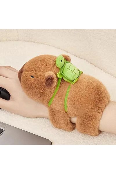 Schulzz Cute Sitting Capybara Capybara Bracelet Decorative Car Accessory Plush Toy 17cm