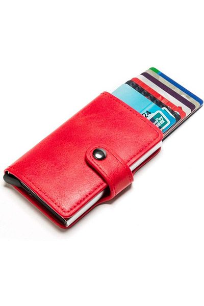 iUni P2 RFID Wallet, 10 cards, Red