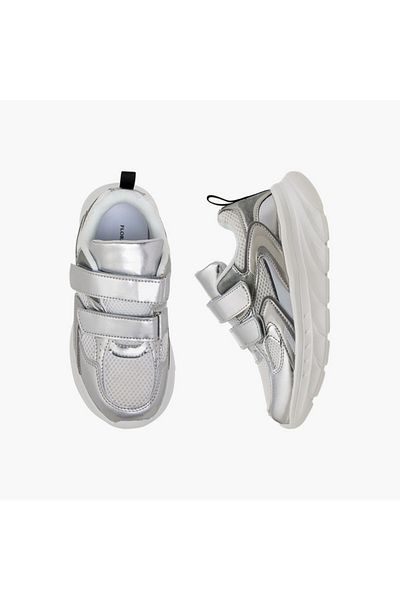 Flora Bella by Shoexpress Flora Bella Panelled Sneakers with Hook and Loop Closure