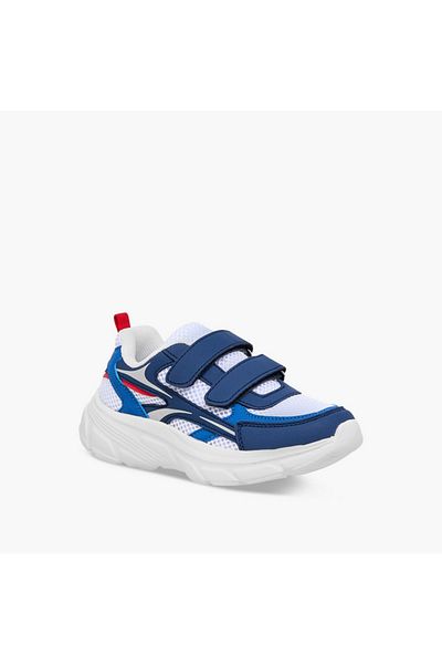 LBL by Shoexpress Panelled Sneakers with Hook and Loop Closure
