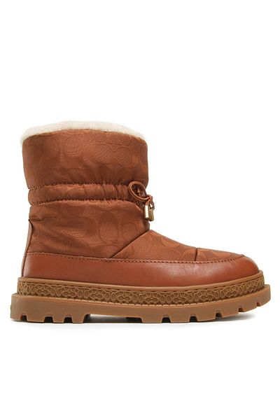 Coach Women's Snow Boots brown COACH-CE303 V1F CARAMEL CAFE