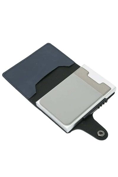 iUni Portofel P4 RFID, 10 carduri, bleumarin