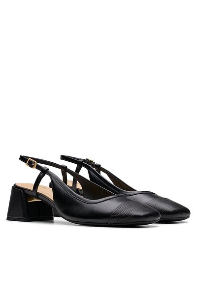 CLARKS Women's Sandals black CLARKS-26181320 316 BLACK COMBI LEA