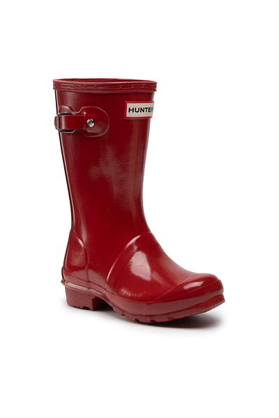 Hunter Girl Wellington Boots red HUNTER-JFT6000RGL KIDS GLOSS MILITARY RED