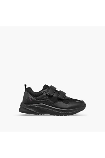 LBL by Shoexpress Panelled School Shoes with Hook and Loop Closure