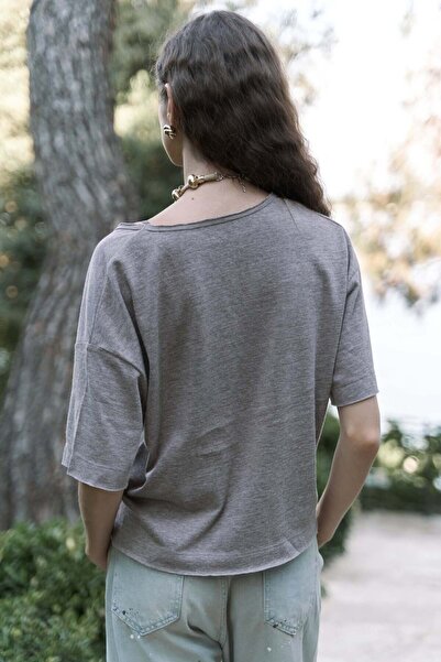 BOHEMAİ Μπλουζάκι Ripley με μισό μανίκι βιζόν