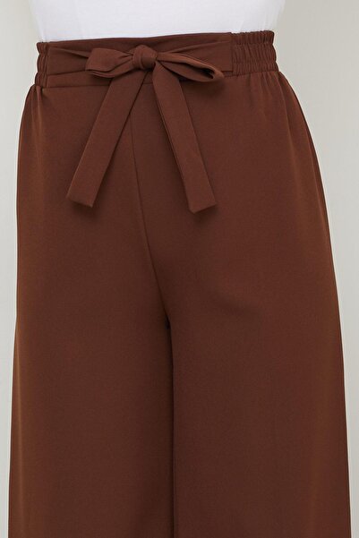 hafsamina Tie-Up Trousers Brown Hm2782