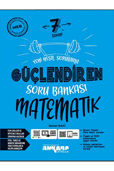 Evrensel İletişim Yayınları 7.Sınıf Ankara Güçlendiren Matematik Soru Bankası...