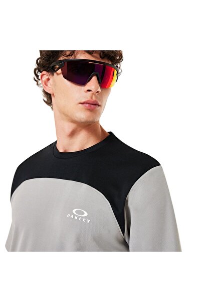 Oakley Free Ride Jersey Ανδρικό Γκρι T-Shirt ΑΝΔΡΙΚΟ T-SHIRT FOA405472
