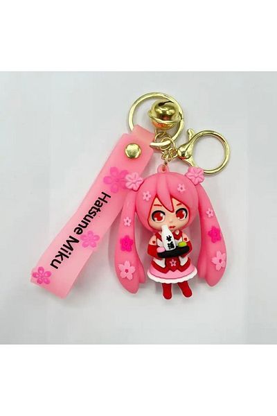 FG KONNİCHİWA Hatsune Miku Zilli Hairy Size Silkon Keychain