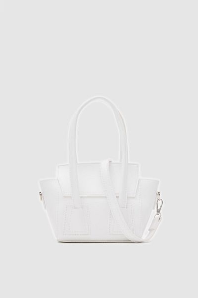 Shule Bags Geantă Mofy de mână și crossbody albă